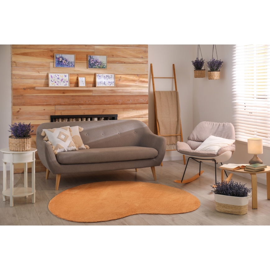 Pretslīdēšanas paklājs LOREN 160x230 cm oranžs