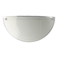 Prezent 1421 NS - Rezerves stikls sienas lampai DISC E27 12,5x25 cm balts