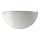 Prezent 1421 NS - Sienas lampas rezerves stikls DISC E27 12,5x25 cm balta
