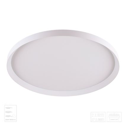 Prezent 17310 - LED griestu gaismeklis ADRA LED/42W/230V + LED/13W 3000/4000/6000K Ø 48,5 cm balta