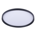 Prezent 17311 - ADRA LED griestu gaismeklis LED/42W/230V + LED/13W 3000/4000/6000K Ø 48,5 cm melns