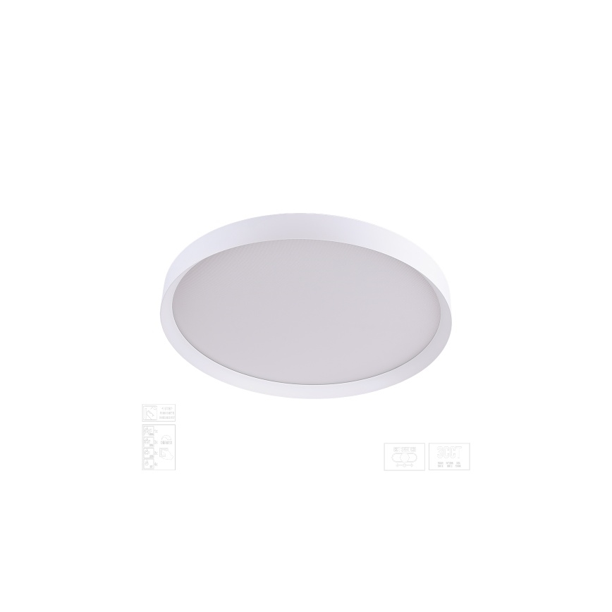 Prezent 17314 - dimējams LED griestu gaismeklis MAYSA LED/42W/230V 3000/4000/6000K Ø 48,5 cm balts