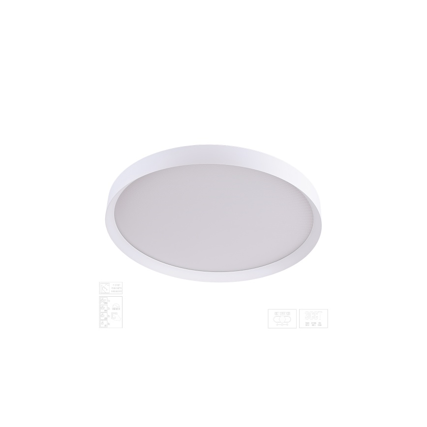 Prezent 17316 - LED dimējams griestu lukturis MAYSA LED/72W/230V 3000/4000/6000K pr. 77 cm balts