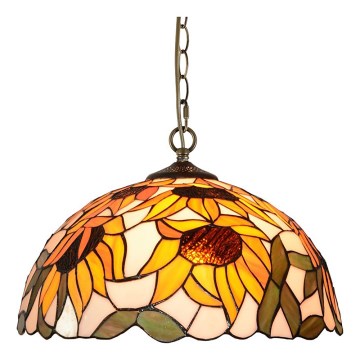 Prezent 238 - TIFFANY lustra uz ķēdes 2xE27/60W/230V