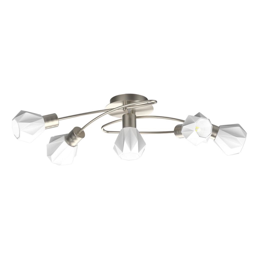 Prezent 27512 - Virsapmetuma lustra METIS 5xE14/40W/230V matēts hroms
