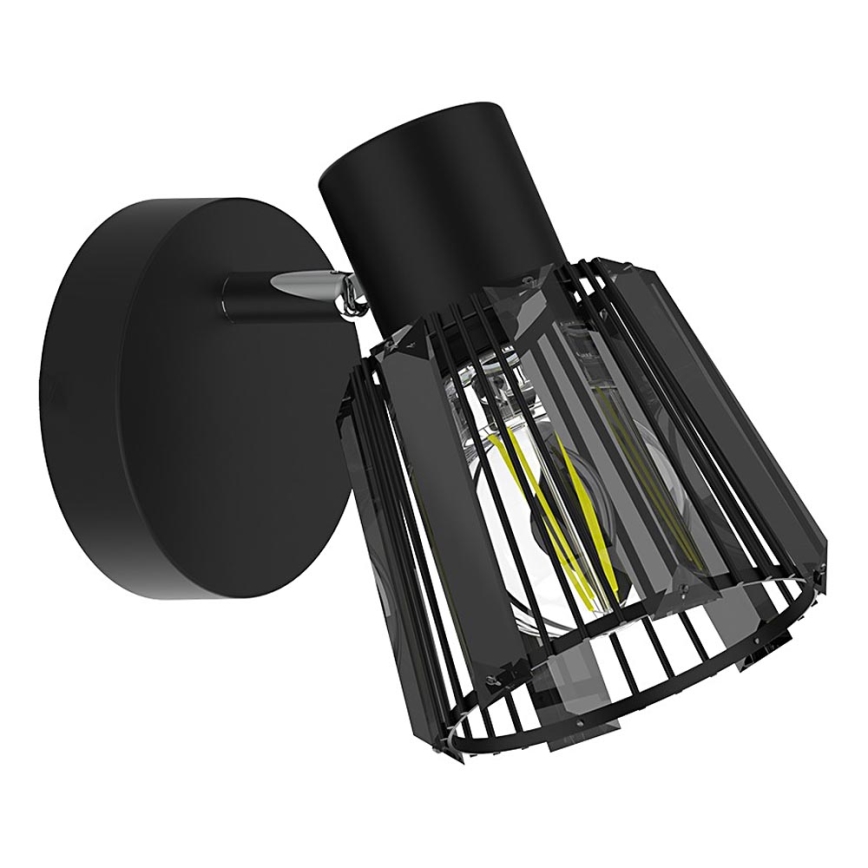 Prezent 27516 - Sienas starmetis PONTEO 1xE27/40W/230V melna