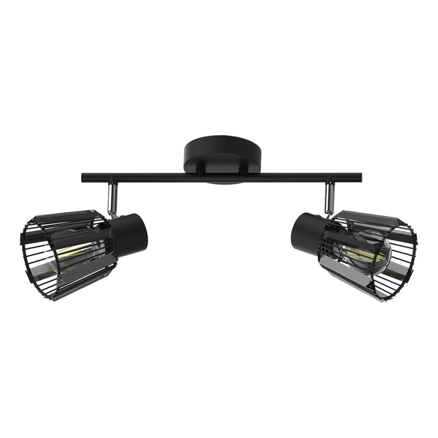 Prezent 27517 - Starmetis PONTEO 2xE27/40W/230V melna