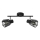 Prezent 27517 - Starmetis PONTEO 2xE27/40W/230V melna