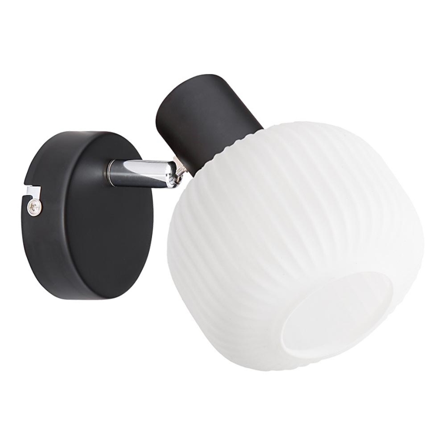 Prezent 27519 - Sienas starmetis ARYA 1xE14/40W/230V melna/balta