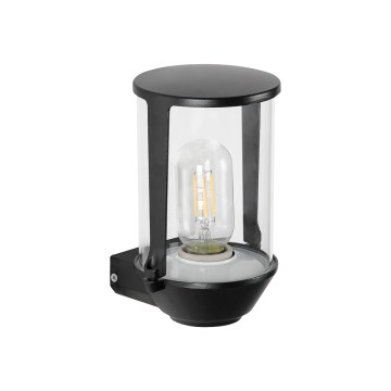 Prezent 28212A - Āra sienas lampa TOBBO 1xE27/35W/230V IP54 melna