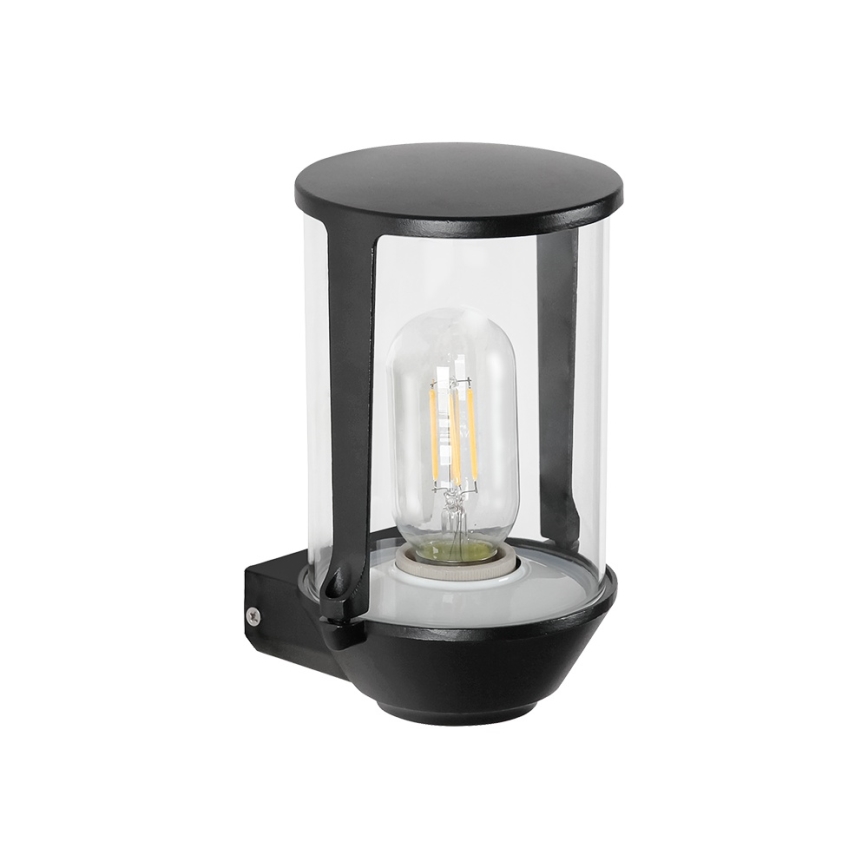 Prezent 28212A - Āra sienas lampa TOBBO 1xE27/35W/230V IP54 melna