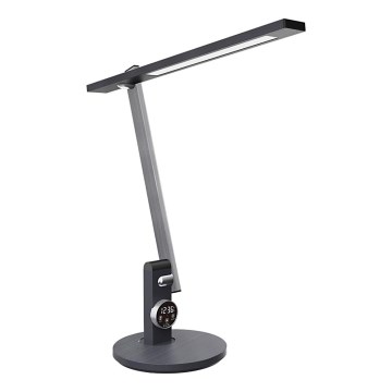 Prezent 31215 - LED Aptumšojama skārienvadāma pielāgojama galda lampa ar ekrāns PUNK LED/12W/230V 3000-6500K