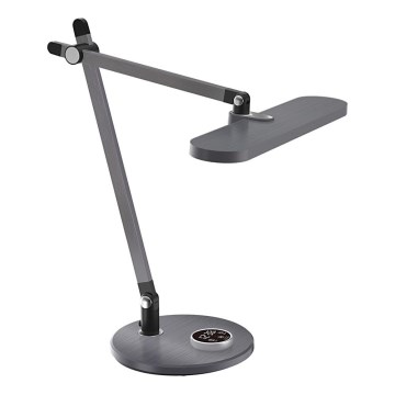Prezent 31216 - LED Aptumšojama skārienvadāma pielāgojama galda lampa ar ekrāns ZIPP LED/12W/230V 3000-6500K