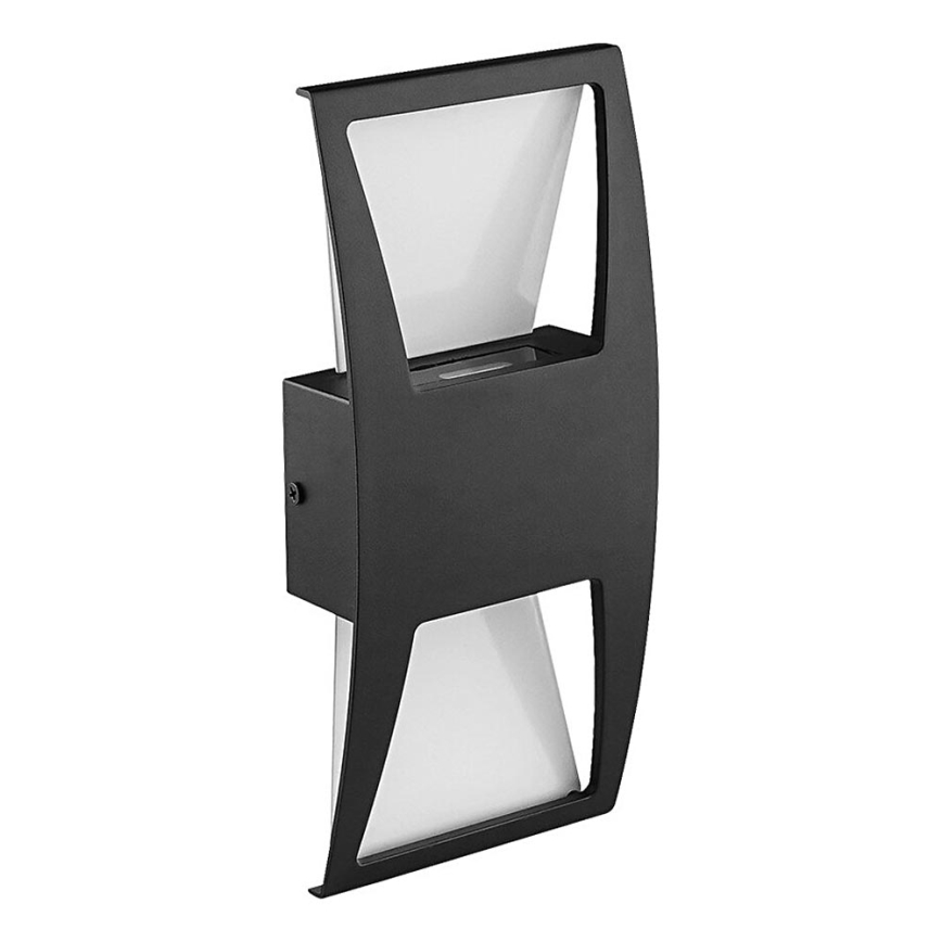 Prezent 31310 - LED Āra sienas lampa OZZ 2xLED/4W/230V IP44 melna