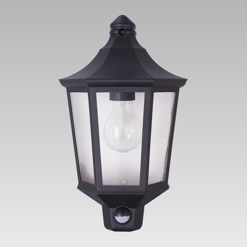 Prezent 31601 - Āra lampa ar sensoru TULSA 1xE27/60W/230V IP44