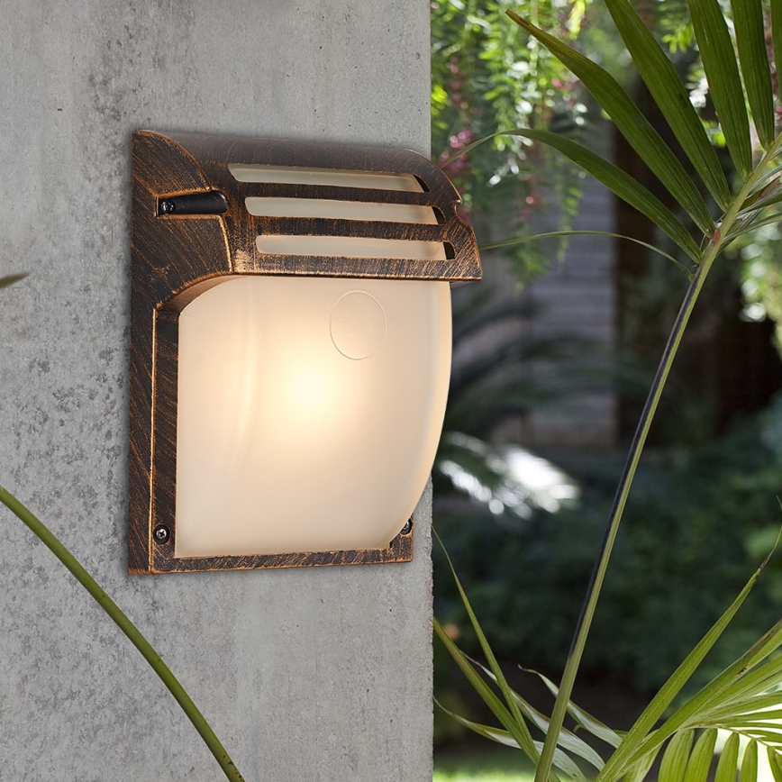 Prezent 39022 - Āra sienas lampa AMALFI 1xE27/60W/230V IP44