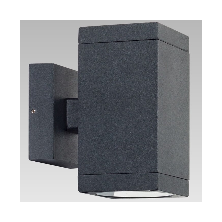 Prezent 39034 - Āra sienas lampa RETO SQ 2xGU10/35W/230V IP54