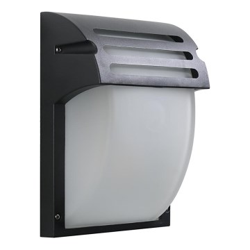Prezent 39038 - Āra sienas gaismeklis AMALFI 1xE27/60W/230V IP44 melns