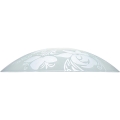 Prezent 45141 - Rezerves stikls lustrai PLATE E27 Ø 45 cm caurspīdīgs/balts