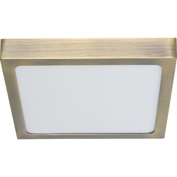 Prezent 49063 - LED Griestu lampa LENYS LED/15W/230V 4000K 17,5x17,5 cm misiņš