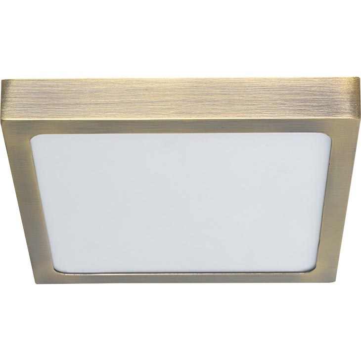 Prezent 49063 - LED Griestu lampa LENYS LED/15W/230V 4000K 17,5x17,5 cm misiņš