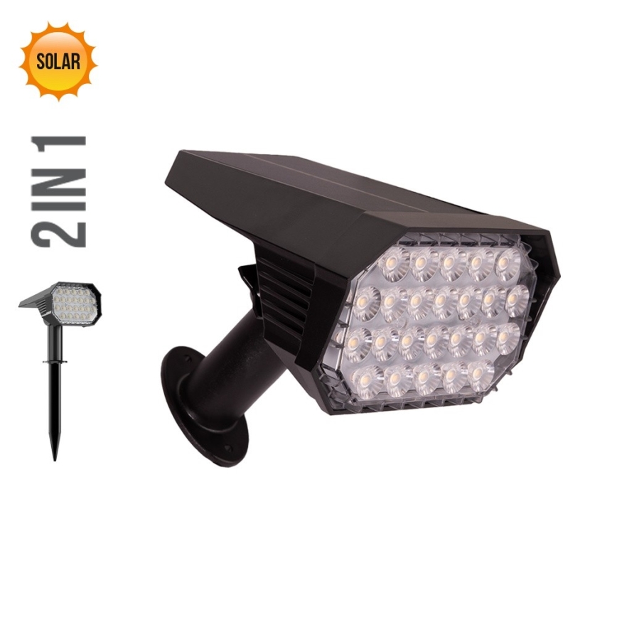 Prezent 65285 - LED Saules enerģijas lampa 2in1 FOLD LED/4,8W/3,7V IP65 1200 mAh