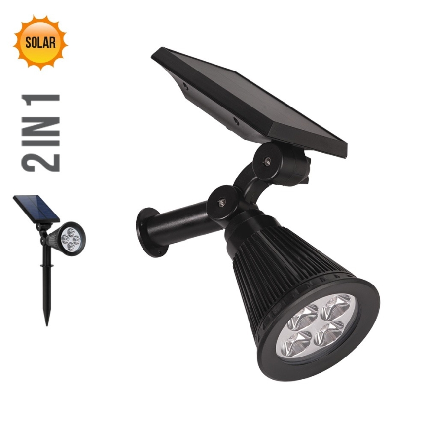 Prezent 65286 - LED Saules enerģijas lampa 2in1 LION LED/2W/3,7V IP44 2220 mAh