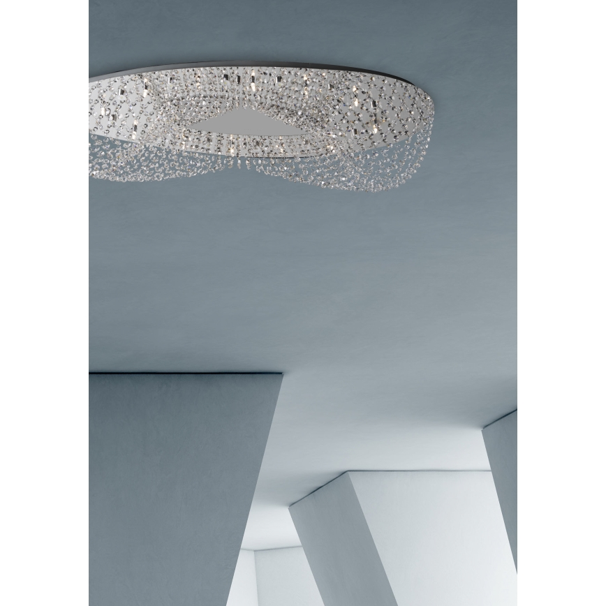 Prezent 69048 - ELIPTHON Griestu pieliekams Apgaismojums 12xG9/33W/230V