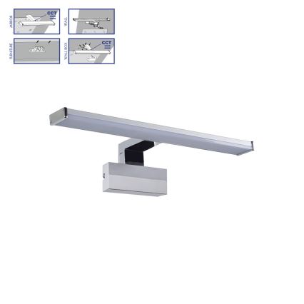 Prezent 70226  - LED Vannas istabas spoguļa apgaismojums TREMOLO PLUS LED/8W/230V IP44 3000/4000K 40 cm