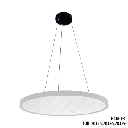 Prezent 70330 - Strāvas vads ar 3 auklām TRIMO 15x100 cm melna