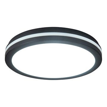 Prezent 70334 - dimējams āra griestu gaismeklis GARDEN LED/20W/230V 3000/4000/6000K IP65 Ø 23 cm melns