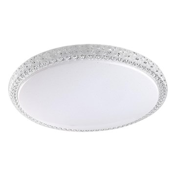 Prezent 71339 - LED dimmējams griestu gaismeklis AMBIA, 30W, 230V, 3000/4000/6500K, Ø 39,5 cm, caurspīdīgs