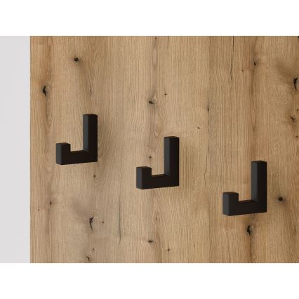 Priekšnama siena ar spoguli SVEN brūna/grafīts