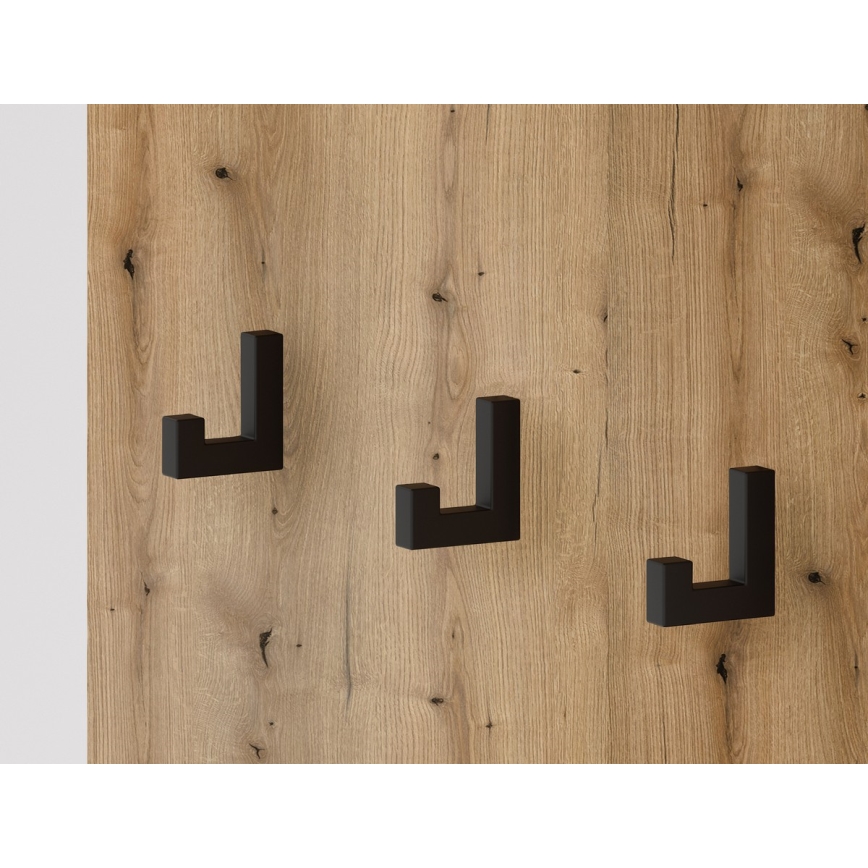 Priekšnama siena ar spoguli SVEN brūna/grafīts