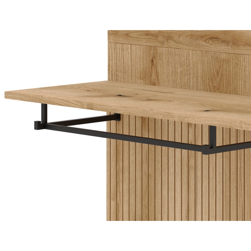 Priekšnama sienas elements ar spoguli SVEN — brūns/grafīts