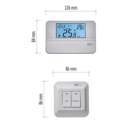 Programmējams termostats 230V