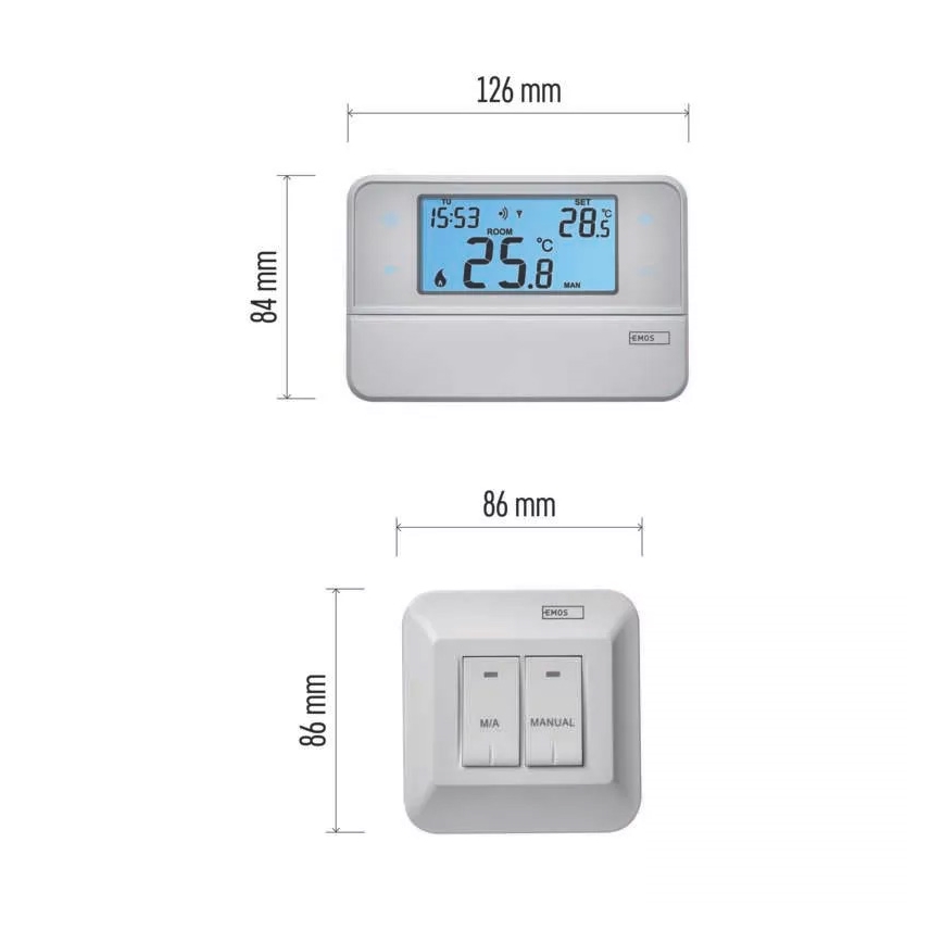Programmējams termostats 230V