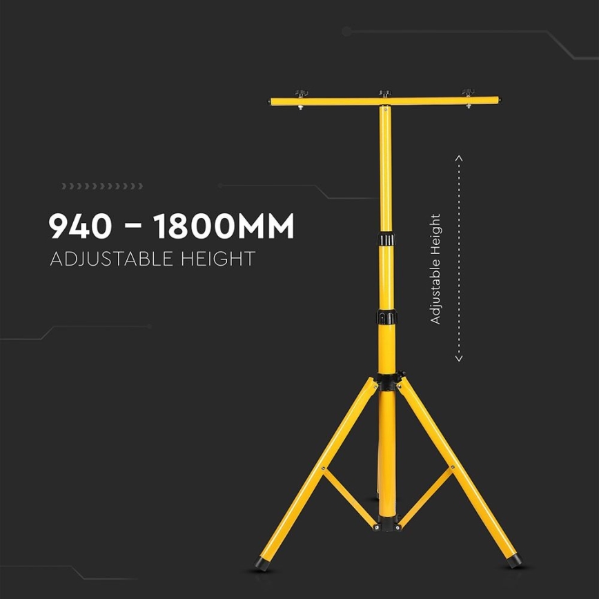 Prožektora statīvs 180 cm dzeltena