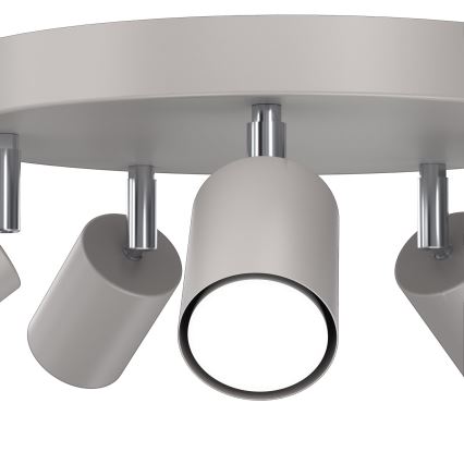 Prožektoru gaismeklis FUN 5xGU10/8W/230V, pelēks
