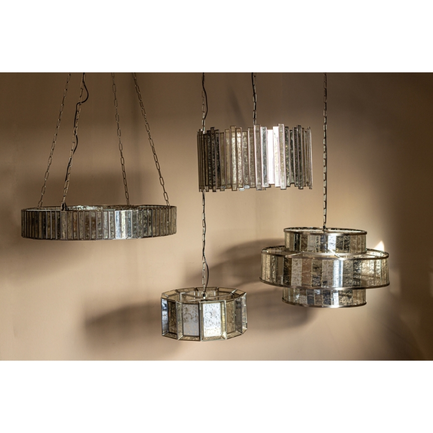 PTMD - Lustra ar ķēdi ANTIQUE 1xE27/40W/230V Ø 46 cm