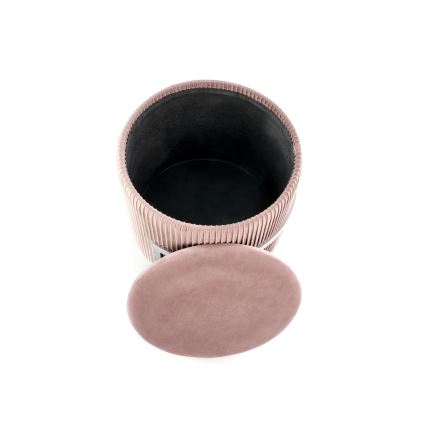 Pufs CRICKET, diametrs 40 cm, rozā