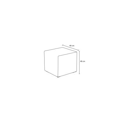 Pufs CUBI 40x40 cm rozā