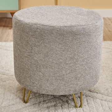 Pufs NANI Ø 40 cm, krēmkrāsas