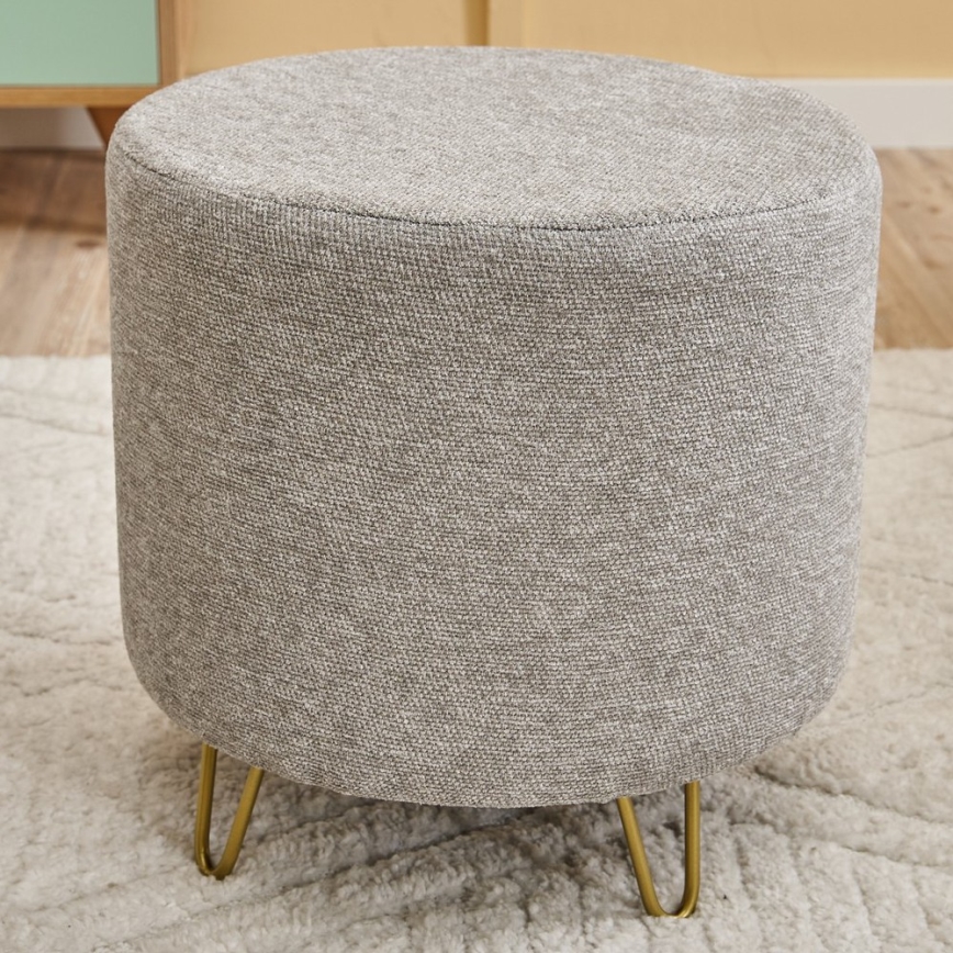 Pufs NANI Ø 40 cm, krēmkrāsas