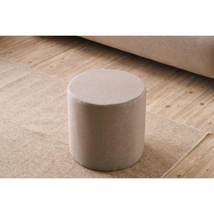 Pufs RONDO, Ø 40 cm, bēšs