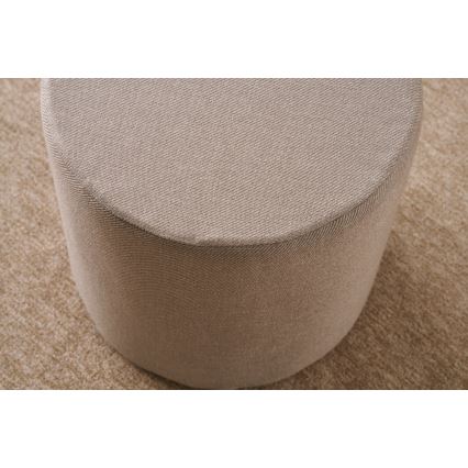 Pufs RONDO, Ø 40 cm, bēšs