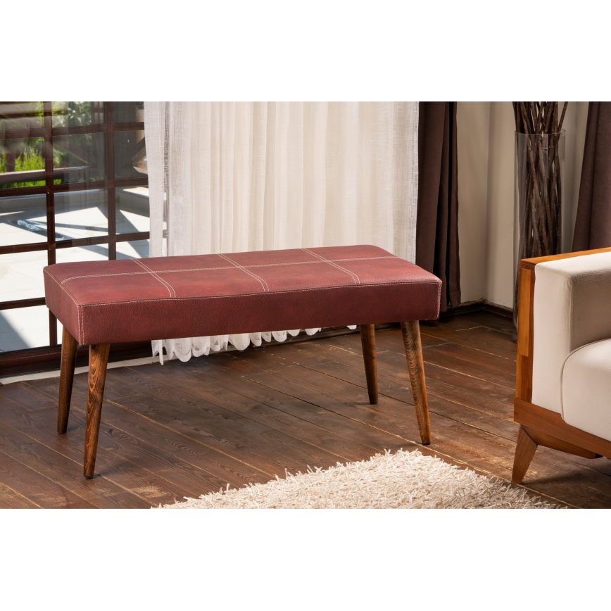 Pufs VITO 46x92 cm sarkans