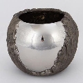 Puķu pods d. 18,5 cm sudraba/brūna