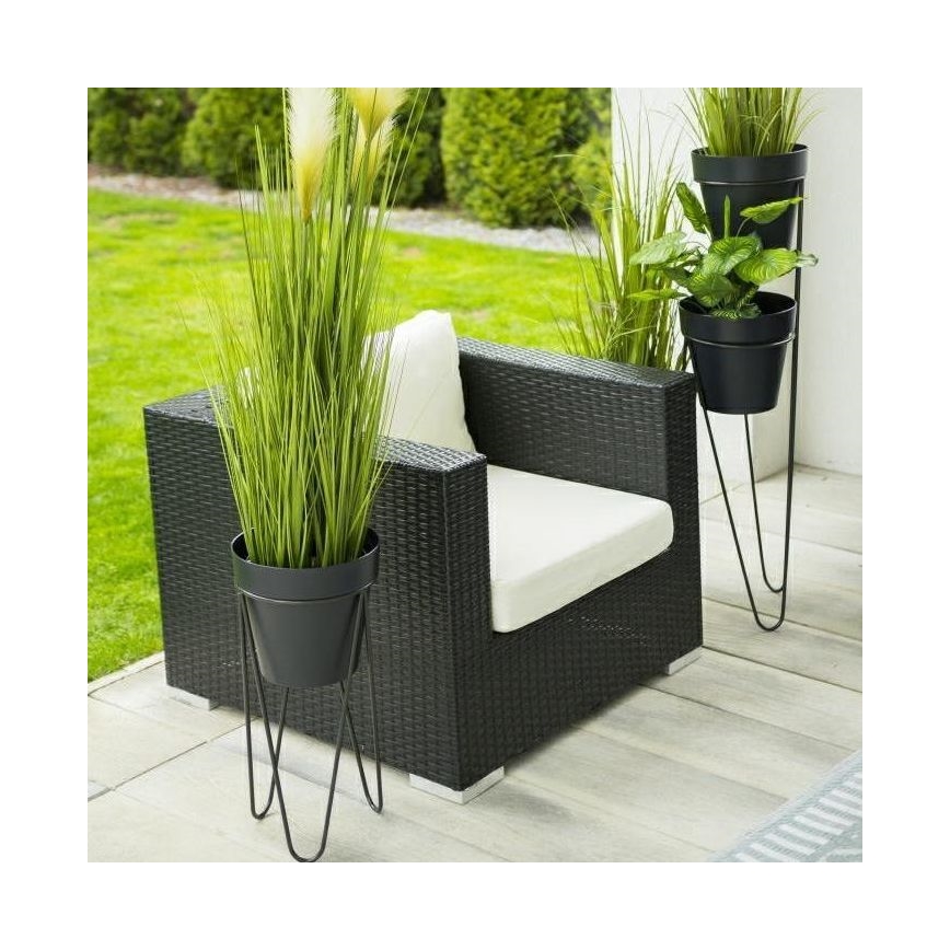 Puķu podu statīvs LOFT 50x30 cm melns