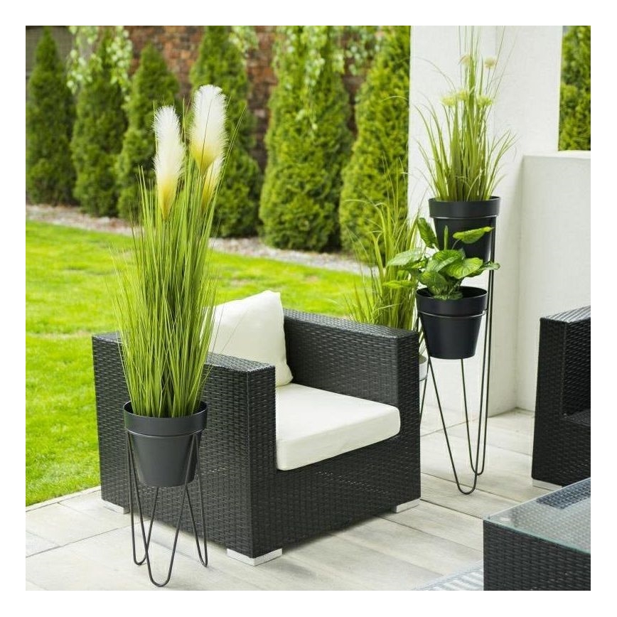 Puķu podu statīvs LOFT 50x30 cm melns